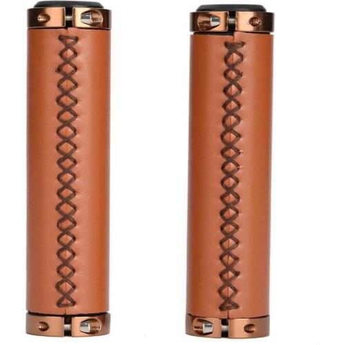 1 Pair Mountain Bike Lock-on Faux Leather Non-Slip Bicycle Handlebar грипсы для велосипеда руль для велосипеда puños bicicleta