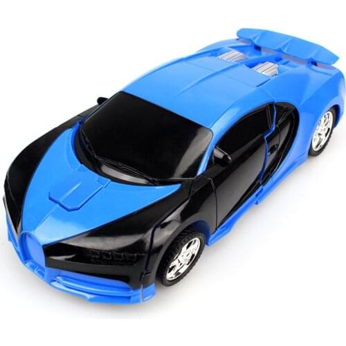 2 in 1 Electric Remote Control Car Sports Car Transformation Robot Model Toy Remote Control Deformation Car Childrens Toys Gift
