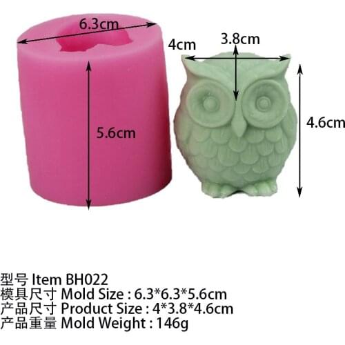 3D Owl Silicone Mold Soap Mold Cake Decoration Tool