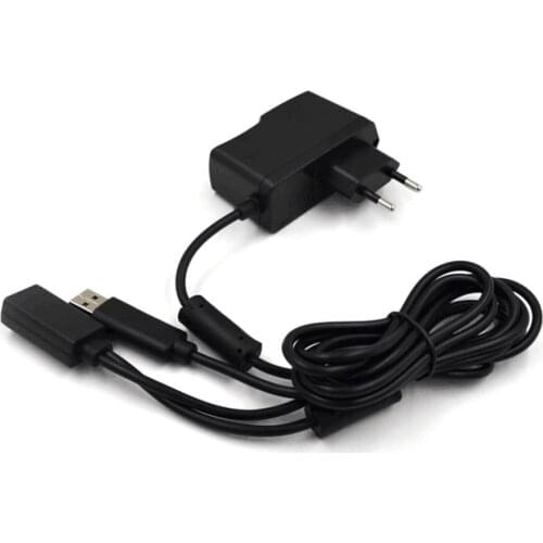 110-240V AC Adapter Power Supply Cord USB Converter Cable Portable 1-to-2 Power Adapter for Xbox 360 Kinect Sensor