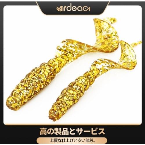 ARDEA fishing lure Wobbler soft bait 4cm 0.5g Worm Grub Silicone Bait swim bait Curl Tail seawater pike Soft Lure