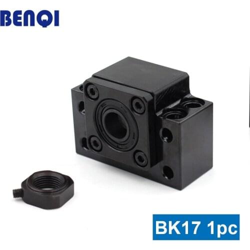 Black color SFU2505 ballscrew support BK17 for BALL screw Diameter= 25mm 2505 SFU2510 2525 MADE IN CHINA