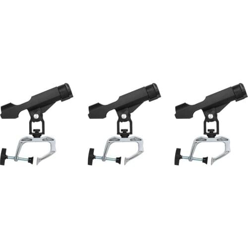 Fishing Rod Holder Folding Holder Clamp Opening 360 Degree Adjustable Rod Racks for Boat Fishing Rod Stand Bracket Rack