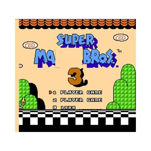 Super Mali Bros 3 Region Free 8 Bit Game Card For 72 Pin Video Game Player