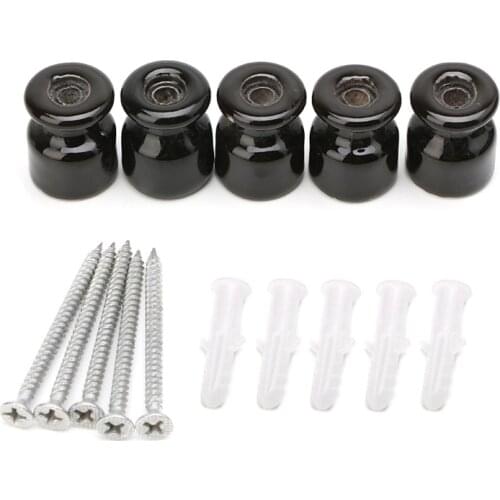 5PCS High Frequency Electric Porcelain Gourd 24mm Porcelain Ceramic Insulator