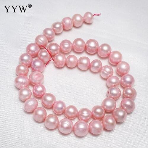 Cultured Potato Freshwater Pearl Beads natural 9-10mm Approx 0.8mm Sold Per Approx 14 Inch Strand