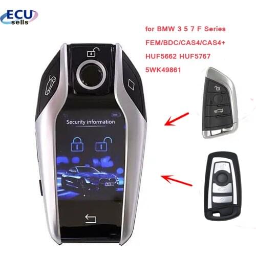 Modified Boutique Smart LCD Key 315MHz/433MHz/868MHz for BMW 3 5 7 F Series FEM/BDC/CAS4/CAS4+ HUF5662 HUF5767 5WK49861
