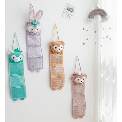 Cartoon Duffy Bear Stellalou ShellieMay Gelatoni Wall Hanging Storage Bag Sundries Storage Makeup Cosmetic Toys Bga Organizer