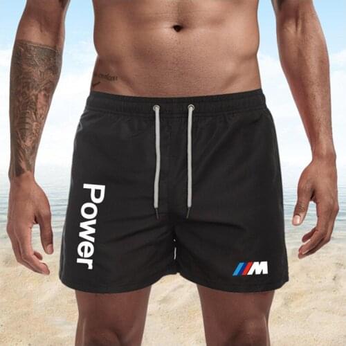 2021 new fitness brand printing quick-drying beach shorts mens swimwear mens swimming trunks summer bathing beachwear surfing