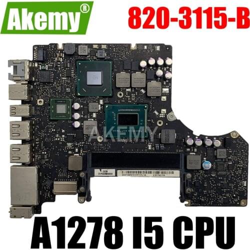Genuine Motherboard For MacBook Pro A1278 Logic Board 13'' MD101 4G i5 2.5GHZ 820-3115-B Mid 2012 on Sale