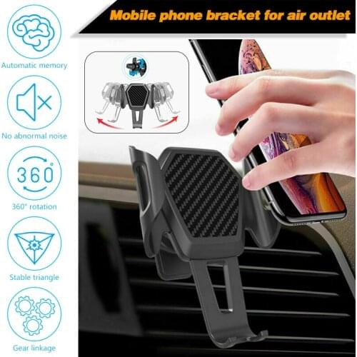 Gravity Car Air Vent Mount Cradle Holder Stand 360 Degree Rotatable Car Air Vent Mount Mobile Phone Holder Clamp Universal Stand