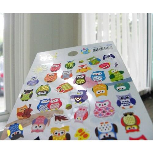 TH7 Freeshipping The giraffe/owl paper decoration post life essential mood diary 2Pcs/lot