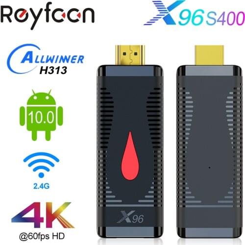 X96 S400 2GB 16GB Android 10 TV Stick Allwinner H313 Quad Core 4K 60fps H.265 2.4G Wifi Google Player Youtube X96 TV Box Dongle