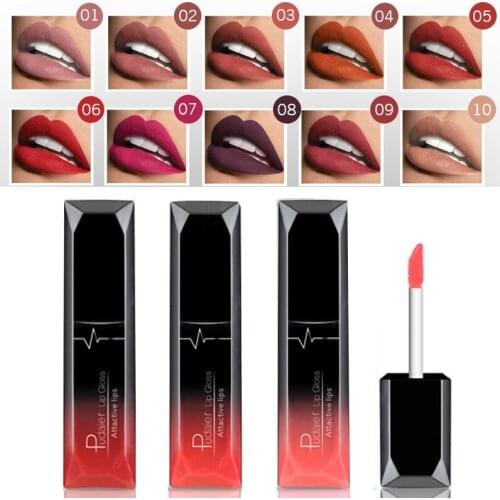 Waterproof Liquid Lipstick Makeup Matte Lip Gloss Long-lasting Cosmetics Lip Stick Cream Silky Glosses Velvet Nude Lipgloss 1Pcs