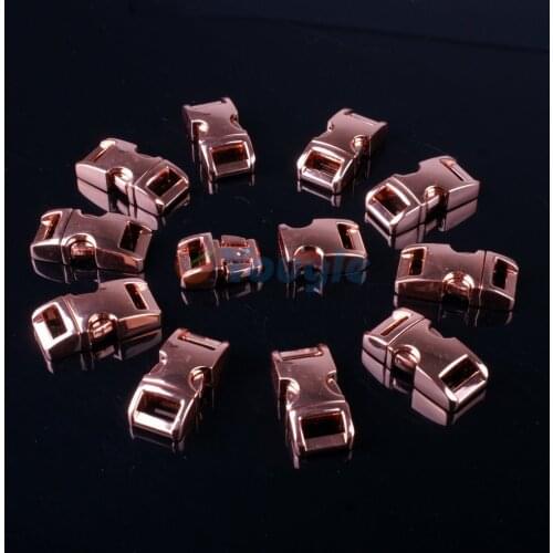 YOUGLE 10 Pes/Lot 3/8" (10mm) Metal Side Release Buckles Shackle for Paracord Bracelet Backpack