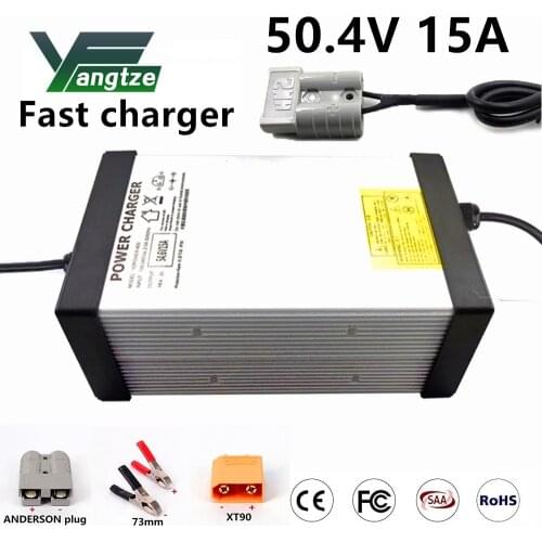 Yangtze Lithium Battery Charger 50.4V 15A 14A 13A 12A For 12S 44.4V Li-Ion Lipo Battery Pack
