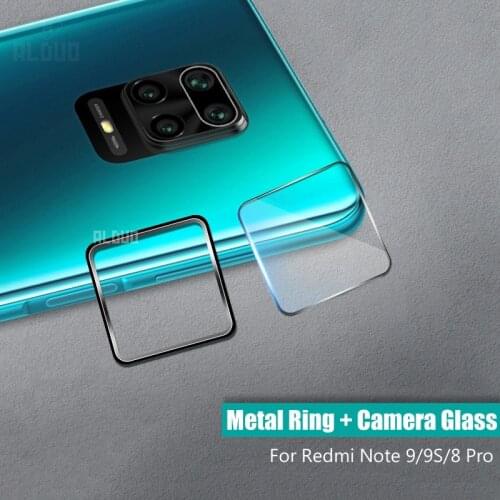 Camera Protection Glass For Xiaomi Redmi Note 8 9 9S Pro Max Tempered Glass Camera Metal Protective Ring For Redmi 10X note8 pro