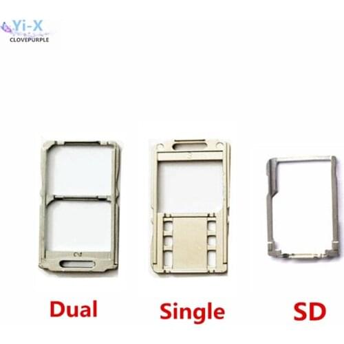 1PCS Dual Single Nano sim micro SD memory Sim card reader holder for Sony Xperia M5 Ultra E5603 E5606 E5653