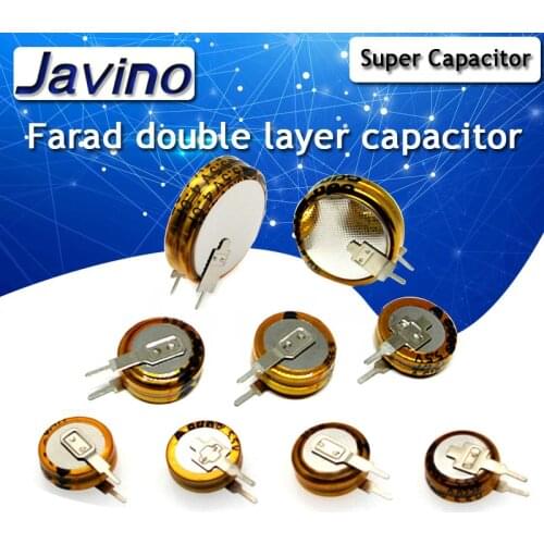 2PCS Large capacity super capacitor Faraday capacitor 5.5V 0.1/0.47/1.5/1.0/4.0/5.0/f V-type double layer capacitor DIY Kit