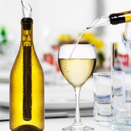 Wine Wand Wine Pourer Aerator Iceless Chiller 3 in 1 Accessory Stainless Steel Wine Stick Rod Bar Tool LX8058
