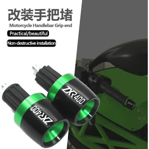 7/8" CNC Motorcycle Accessories Handlebars Bar Ends Grips Slider For Kawasaki ZXR400 1991-1999 1992 1993 1994 1995 1996 1997 98
