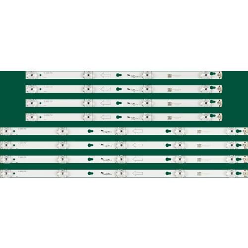 8pcs LED backlight for Toshiba 49U67EBC TCL 49A660U THOMSON 49UC6406 9leds 49D2900A/B 49HR330M05A0/B0 4C-LB4905-HR01J LVF490CS0T