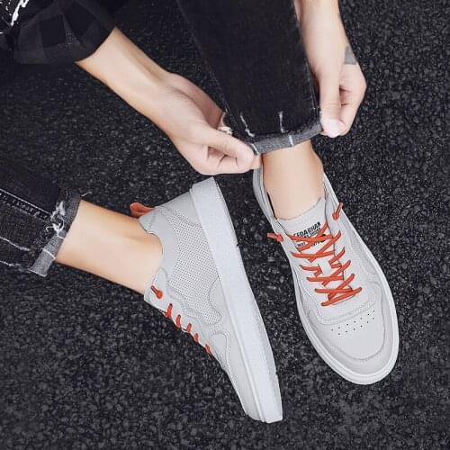 White Sneakers spring breathable male shoe sapatos Sneaker summer hombre para causal sports sale sport Mens leather casuales 39