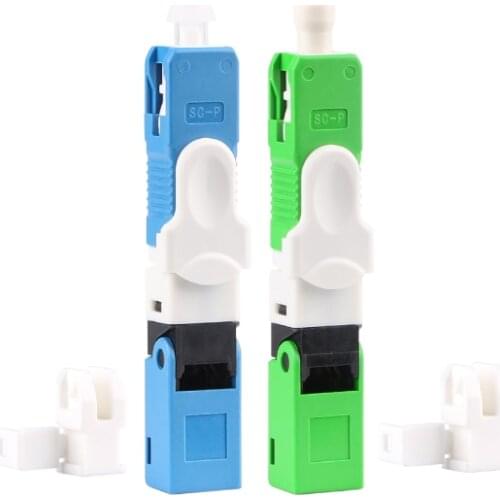 Free shipping conector apc FTTH Fiber optic connector ESC250D SC UPC conector fibra optica New Model Optic Fast Connector