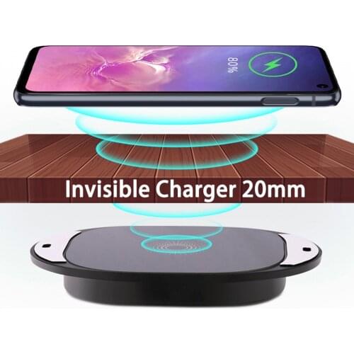 Qi Invisible Wireless Charger Long Distance Charing For iPhone 11 Pro XS Max XR 8Plus 12Mini Samsung S20 Xiaomi Mi hide Charing