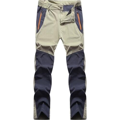 Male Climbing Outdoor Trekking Pant Waterproof Tactical Cargo Pants Men Hiking Military Quick Dry Pants Thin Breathable Trousers