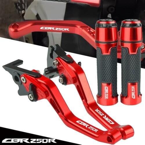 CBR250R Brake Clutch Levers Motorcycle Grips Handle Grips Brake Clutch Levers For Honda CBR 250R CBR250 R 2011-2018 2012 2013 14
