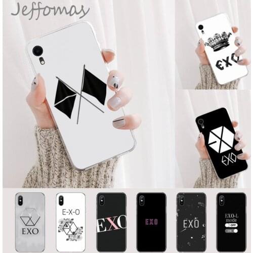Kpop EXO Lucky Phone Case For iphone 12 5 5s 5c se 6 6s 7 8 plus x xs xr 11 pro max