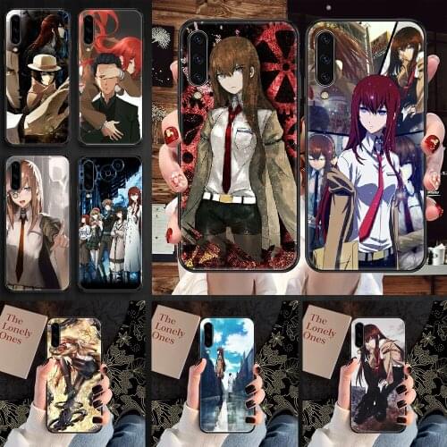 Steins Gate Anime Phone case For Samsung Galaxy A 3 5 7 8 10 20 21 30 40 50 51 70 71 E S 2016 2018 4G black trend shell painting