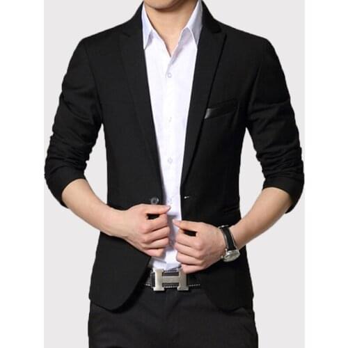 New Arrival high quality Men Suit Single Button Leisure Men mens Korean Fashion Slim Fit Casual Blazer suits