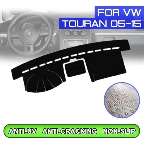Car Dashboard Mat Anti-dirty Non-slip Dash Cover Mat UV Protection Shade for Volkswagen Touran 2005 2006 2007 2008 2009-2015