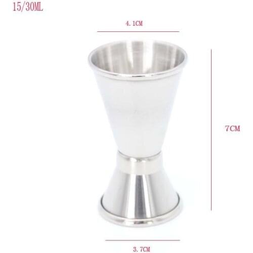 Cocktail Bar Jigger Design Japanese Stainless Steel Measuring Cup Jigger Double Spirit Bartender