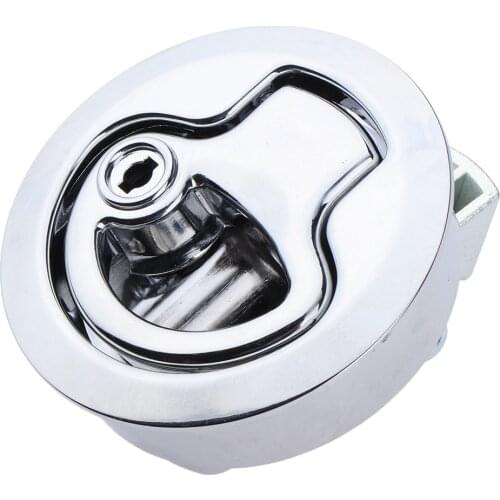 Marine Gate Slam Latch Keyed Locking 2 inch 50mm, 316 Stainless Steel Boat Hatch Lift Handle