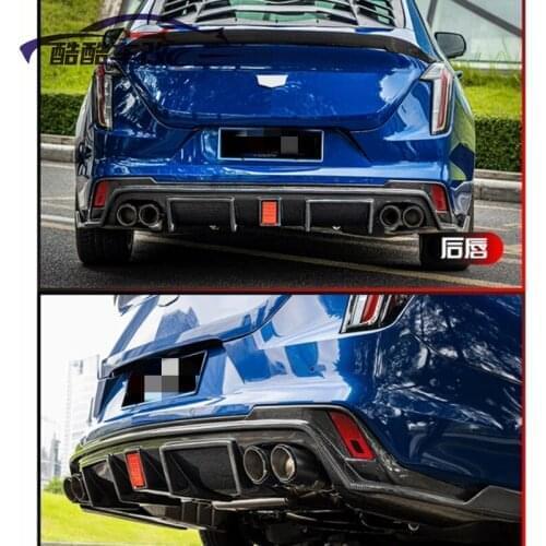 Fit For Cadillac Ct4 3d Set Refitted Front Shovel Carbon Fiber Machine Cover Side Skirt Rear Lip Tail Wing Small