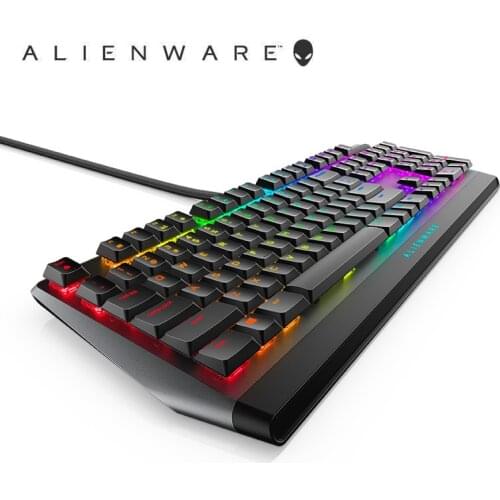 Alienware AW510K Low-Profile RGB Gaming Keyboard Alienfx Per Key RGB LED - Media CONTROLS & USB Passthrough - Cherry MX