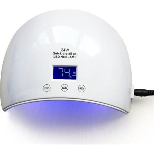 2019 New 24W Quick-Dry LED UV Lamp Light Nail Dryer, Portable LED Lamp Automatic Sensor Nail Dryer Curing For UV Gel Beauty Tool