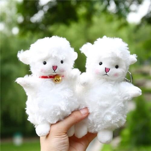 2021New Sheep Alpaca Llama Plush Toy Animal Plush Stuffed Toys 15cm cute key chain Plush Dolls