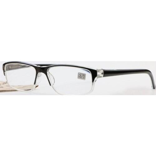 New Exquisite Women Men Square Presbyopic Eyeglasses Anti Fatigue Reading Glasses Unisex HD Lenses Plastic Frame 1.0-4.0 R077