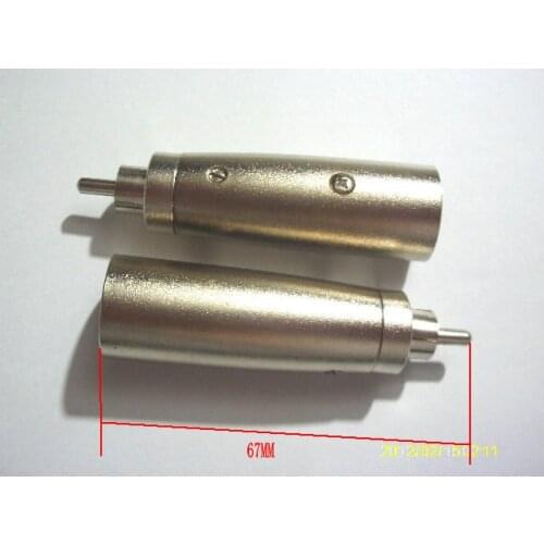 20pcs 3-Pin XLR Male to RCA Plug Audio Adapter connector New