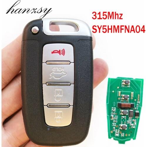 4 Buttons Car Remote Key For Hyundai Elantra Genesis Sonata Veloster Equus Tucson Azera 2009-2015 Complete Smart Key 315Mhz