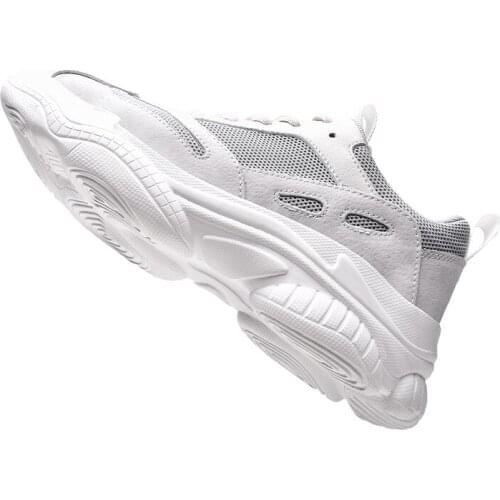 Sports man on autumn 2020 work Shoes para hop causal de masculino Fashion solid trainers Men breathable white slip for shoes