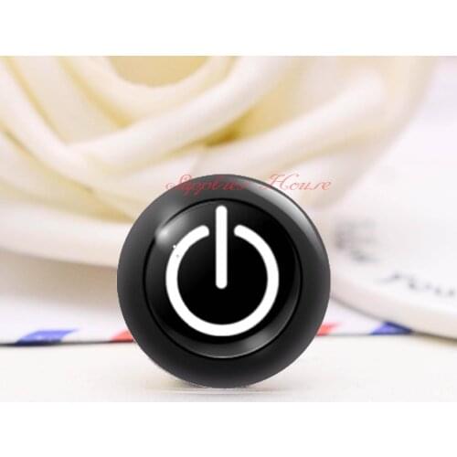 Handmade Round Boot key photo glass Cabochons, Jewelry Finding Cameo Pendant Settings, (F008-238)