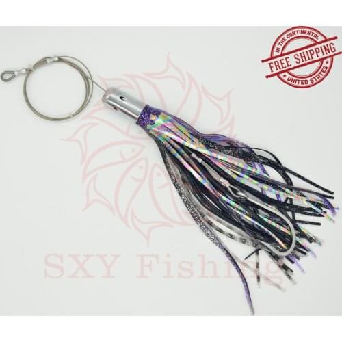 SXY fishing D35 Metal Head Lure Metal Trolling Lure Weight 7 octopus lure Ship bait Deep sea fishing lure Big Sport Fishing