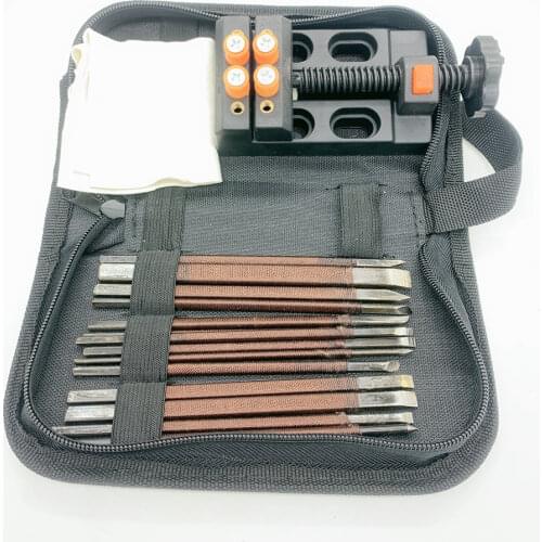 High quality 18 pc Stone Carving hand Tools set, Stone carving Chisel set