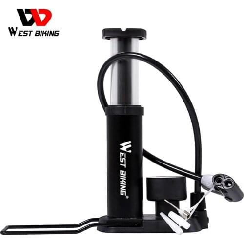 WEST BIKING Bicycle Pump Portable Ultra-light MTB Mountain Bike Pump Cycling Bisiklet Aksesuar High Pressure Bike Bicycle Pump