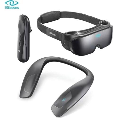 3Glasses X1 2x2.1 inch 2400*1200P VR Glasses 806PPI Virtual Reality Helmet Smart 3D Glasses Head-mounted Display 9-axis Sensor